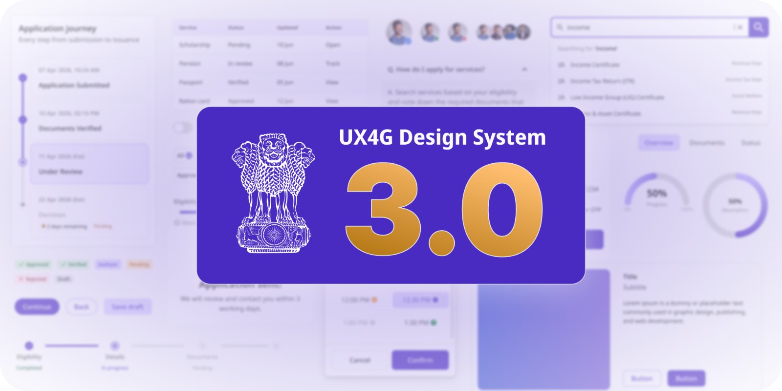 UX4G 3.0 design system components